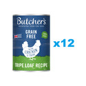 BUTCHER'S Original Tripe, karma dla psa, z kurczakiem i żwaczem, pasztet 12 x 400g