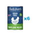 BUTCHER'S Original Tripe, karma dla psa, z kurczakiem i żwaczem, pasztet, 6 x 400g