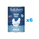 BUTCHER'S Original Junior, karma dla psa, kawałki z kurczakiem w galaretce, 6 x 400g