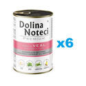DOLINA NOTECI Premium Bogata w cielęcinę z zielonym groszkiem 6x400 g
