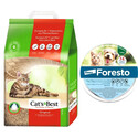 JRS Cat's Best Eco Plus 10 l + BAYER FORESTO Obroża dla kota i psa przeciw kleszczom i pchłom poniżej 8 kg