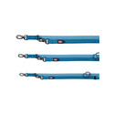 Smycz "Premium adjustable lead double" L - XL 2 m / 25 mm jasnoniebieski