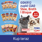 Promocja INABA Cat Bisque&Broth 4+1 GRATIS