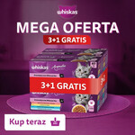 Promocja WHISKAS zestawy 3+1 gratis