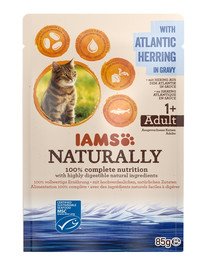 Naturally Adult Cat with North Atlantic Herring in Gravy 85 g