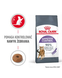 Indoor Apetite Control 400 g sucha karma dla dorosłych kotów, przebywających wyłącznie w domu, domagających się jedzenia