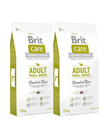 BRIT Care Adult Small Breed lamb & rice 15 kg (2 x 7,5 kg)