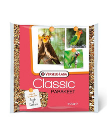 Parakeet Classic 500 g pokarm dla średnich papug, nimfy, nierozłączki