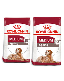 ROYAL CANIN Medium Ageing 10+ 30 kg (2 x 15 kg) karma sucha dla psów dojrzałych po 10 roku życia, ras średnich