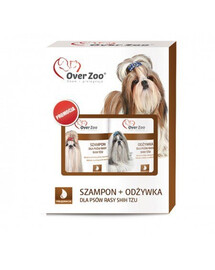 Zestaw szampon 250 ml i odżywka 240 ml dla psów rasy Shih Tzu