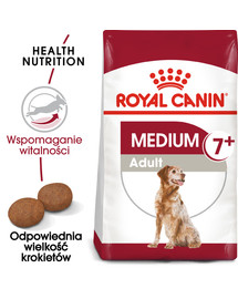 ROYAL CANIN Medium Adult 7+ 30 kg (2 x 15 kg) karma sucha dla psów starszych od 7 do 10 roku życia, ras średnich