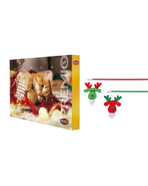 TRIXIE Zestaw świąteczny Kalendarz adwentowy + wędka zabawka dla kota