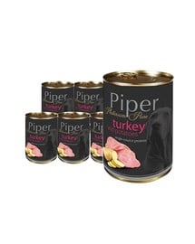 DOLINA NOTECI PIPER Platinum Pure Indyk z ziemniakami mokra karma dla psów z alergią 12x400 g