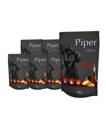DOLINA NOTECI PIPER z wątrobą wołową i ziemniakami mokra karma dla dorosłych psów 10x500 g