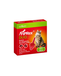Fiprex Duo Preparat na kleszcze i pchły dla kotów i fretek