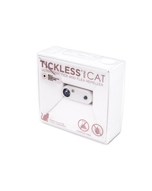 Mini Cat Ultradźwiękowy odstraszacz kleszczy i pcheł dla kotów Biały