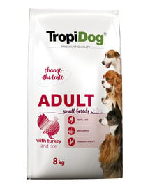 Premium Adult S Turkey&Rice 8kg sucha karma dla psów małych ras Indyk i ryż