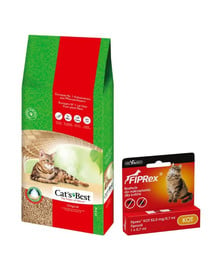 JRS Cat's best eco plus 40 l + VET-AGRO FIPREX SPOT ON kot 1 szt.