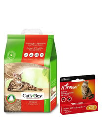 JRS Cat's Best Eco Plus 10 l + VET-AGRO FIPREX SPOT ON kot 1 szt.