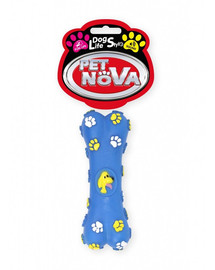 DOG LIFE STYLE Kość zabawka dla psa 15cm niebieska