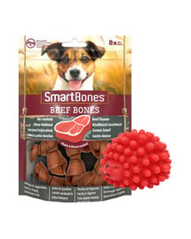 SMART BONES mini przysmaki kości dla psów wołowina x 2 + zabawka