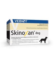 Skinoxan dog 60 tab. tabletki na skórę i sierść dla psa