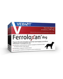 Ferroloxan dog 60 tab. suplement na niedobory żelaza dla psa