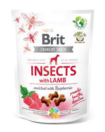 Care Dog Crunchy Crakcer Insect&Lamb 200 g chrupiące przysmaki z owadami