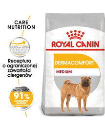 Medium Dermacomfort 12 kg karma sucha dla psów dorosłych, ras średnich o wrażliwej skórze