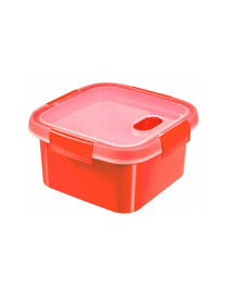 Steamer MicroWave Pojemnik na żywność z pokrywką 1,1 l czerwony
