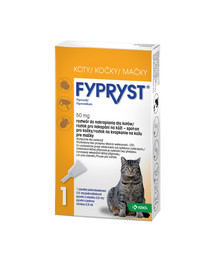 FYPRYST 50 mg roztwór do nakrapiania dla kotów na kleszcze i pchły