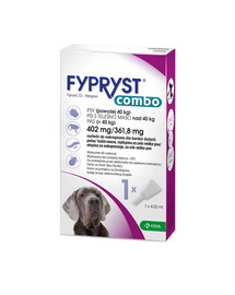 FYPRYST Combo 402/361,8 mg roztwór do nakrapiania dla psów >40 kg na pchły