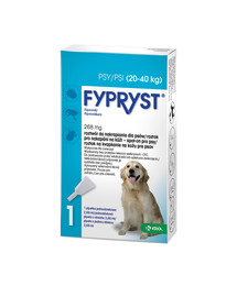 FYPRYST 3x268 mg roztwór do nakrapiania dla psów 20-40 kg na kleszcze i pchły