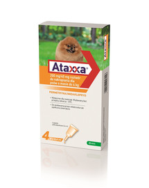 Ataxxa 200 mg/40 mg roztwór do nakrapiania dla psów o masie do 4 kg