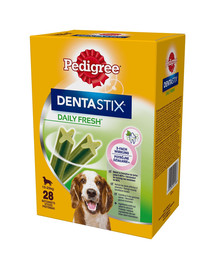 DentaStix Daily Fresh przysmaki o smaku kurczaka dla psów średnich ras 16x180g