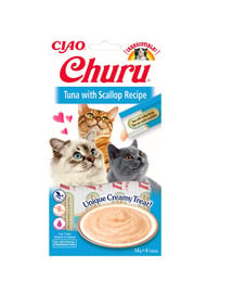 Churu Cat kremowy przysmak dla kota tuńczyk i przegrzebki 56 g