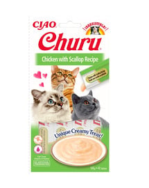 Churu Cat kremowy przysmak dla kota kurczak i przegrzebki 56 g