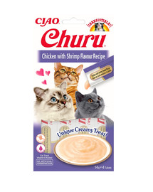 Churu Cat kremowy przysmak dla kota kurczak i krewetki 56 g