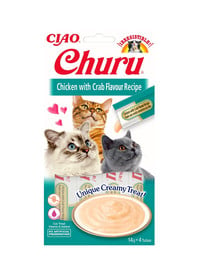 Churu Cat kremowy przysmak dla kota kurczak i krab 56 g