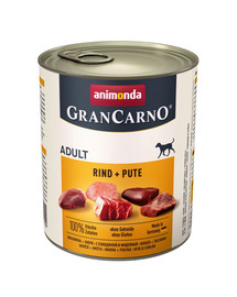Grancarno wołowina i indyk 800 g