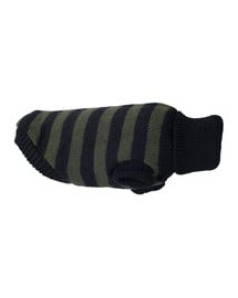 Glasgow Sweterek dla psa 19 cm Paski khaki-czarne