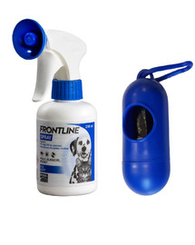 FRONTLINE Spray 250 ml + Woreczki na psie odchody GRATIS