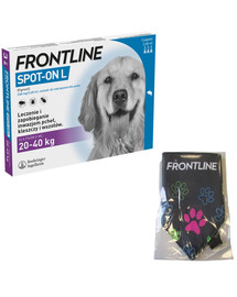 FRONTLINE Spot-on L psy 20-40 kg 3 pipetki + Chustka bandana GRATIS