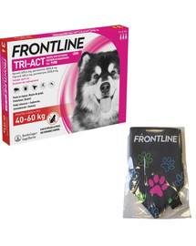 FRONTLINE Tri-Act XL (40-60 kg) 3 pipetki + Chustka bandana GRATIS