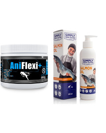 GAME DOG AniFlexi+ V2 150 g + olej z łososia 250 ml Simply from Nature GRATIS