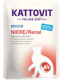 Feline Diet Niere/Renal kaczka 85 g