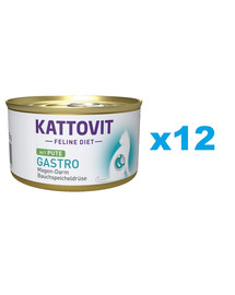 KATTOVIT Feline Diet Gastro Turkey indyk 12 x 85 g