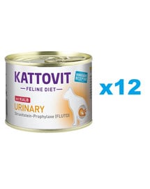 KATTOVIT Feline Diet Urinary Cielęcina 12 x 185 g