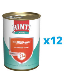 RINTI Canine Niere/Renal Beef wołowina 12 x 800 g