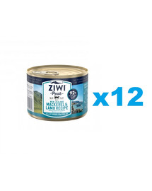 ZIWIPEAK Cat Mackerel&Lamb Makrela i jagnięcina 12 x 185 g